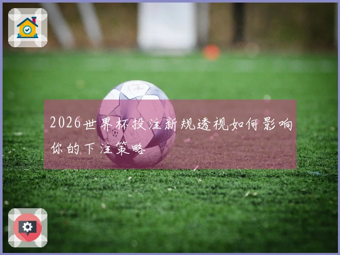 2026世界杯投注新规透视如何影响你的下注策略